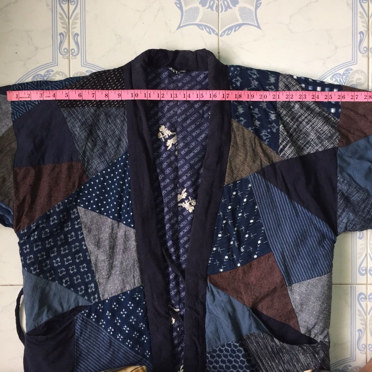 Japanese Brand 🔥STEALS🔥Rare Patchy Kimono Kurume Kasuri Style Boro Like Size US L / EU 52-54 / 3 - 25 Thumbnail