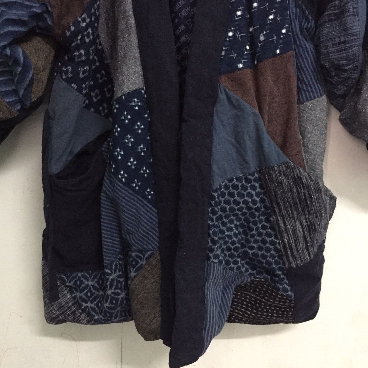 Japanese Brand 🔥STEALS🔥Rare Patchy Kimono Kurume Kasuri Style Boro Like Size US L / EU 52-54 / 3 - 5 Thumbnail