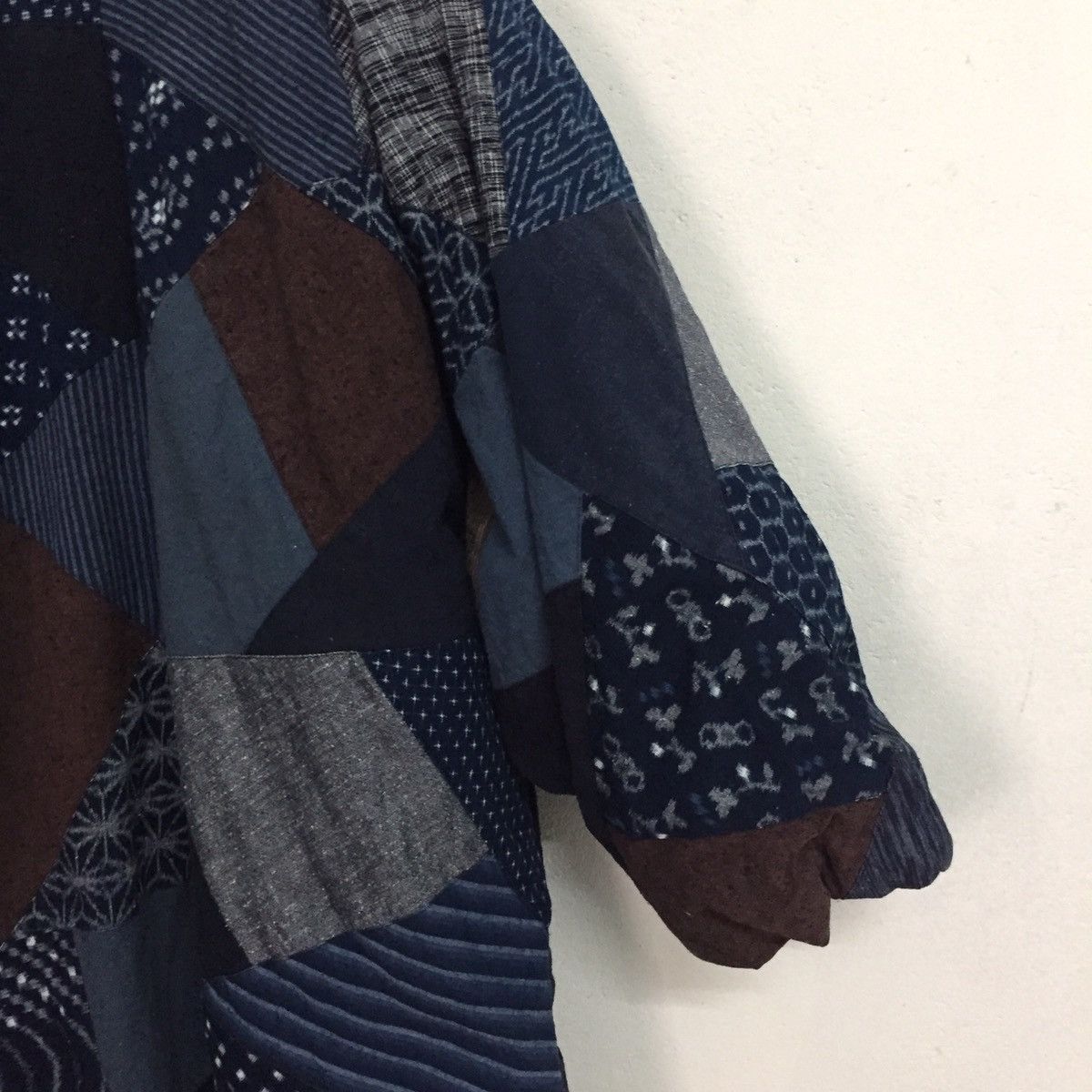 Japanese Brand 🔥STEALS🔥Rare Patchy Kimono Kurume Kasuri Style Boro Like Size US L / EU 52-54 / 3 - 12 Thumbnail