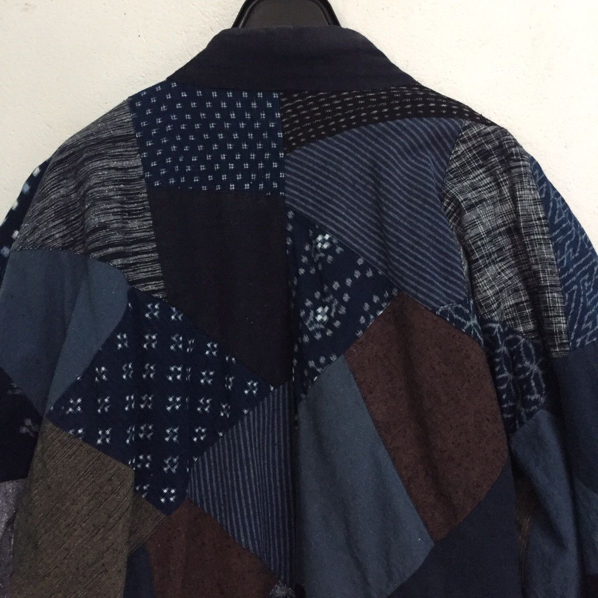 Japanese Brand 🔥STEALS🔥Rare Patchy Kimono Kurume Kasuri Style Boro Like Size US L / EU 52-54 / 3 - 10 Thumbnail