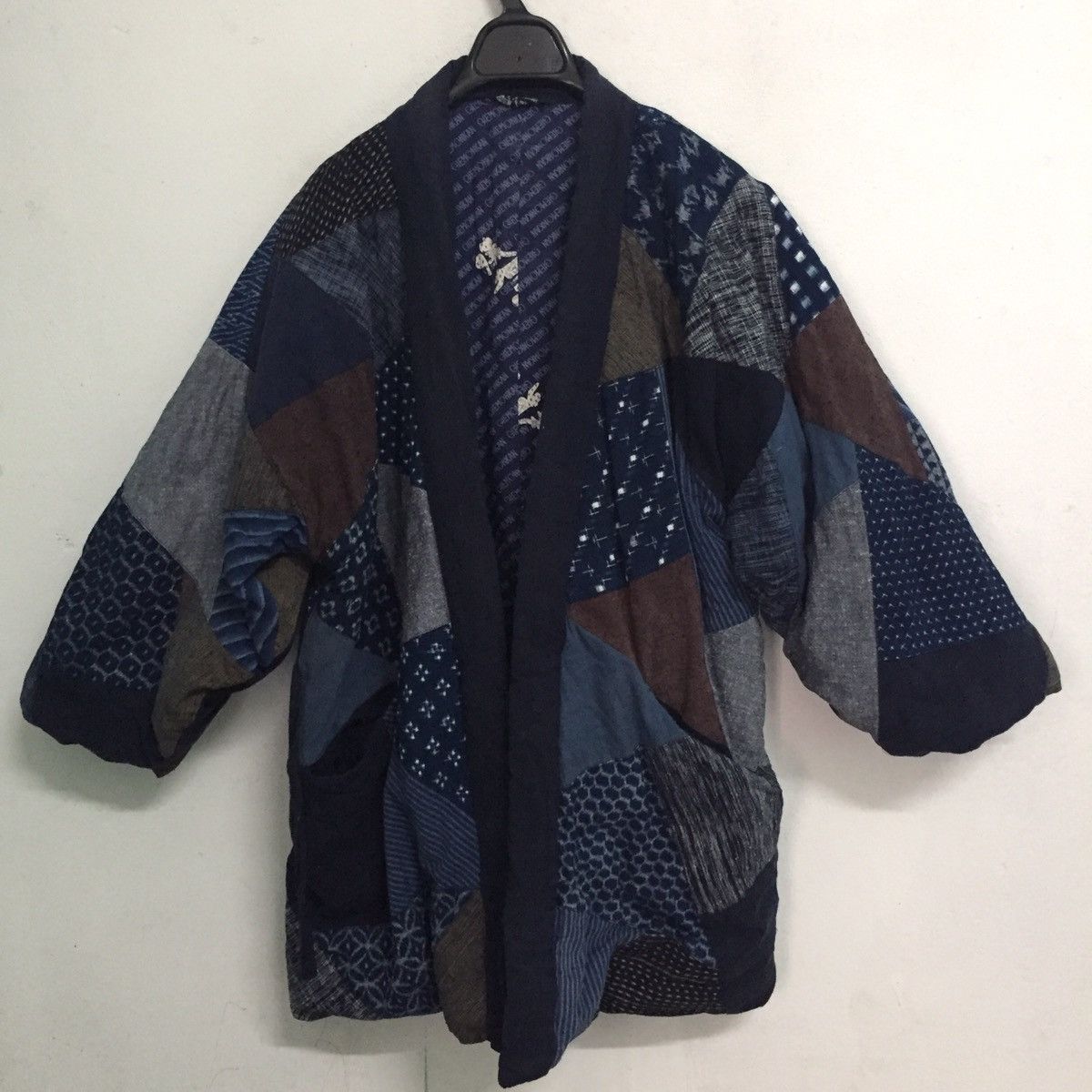 Japanese Brand 🔥STEALS🔥Rare Patchy Kimono Kurume Kasuri Style Boro Like Size US L / EU 52-54 / 3 - 1 Thumbnail