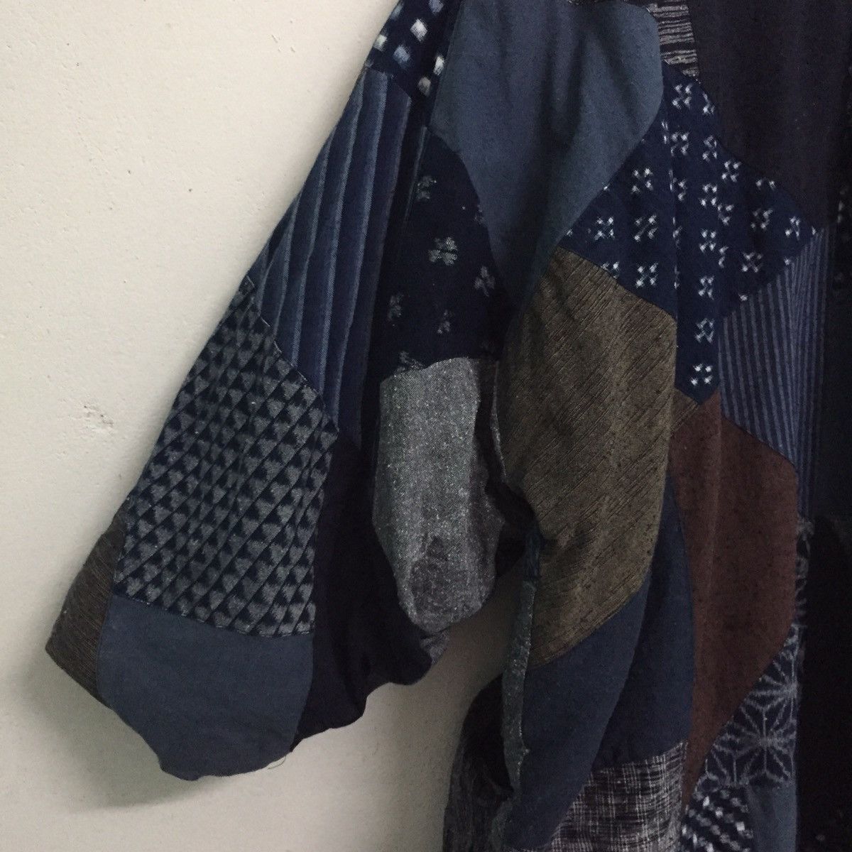 Japanese Brand 🔥STEALS🔥Rare Patchy Kimono Kurume Kasuri Style Boro Like Size US L / EU 52-54 / 3 - 13 Thumbnail