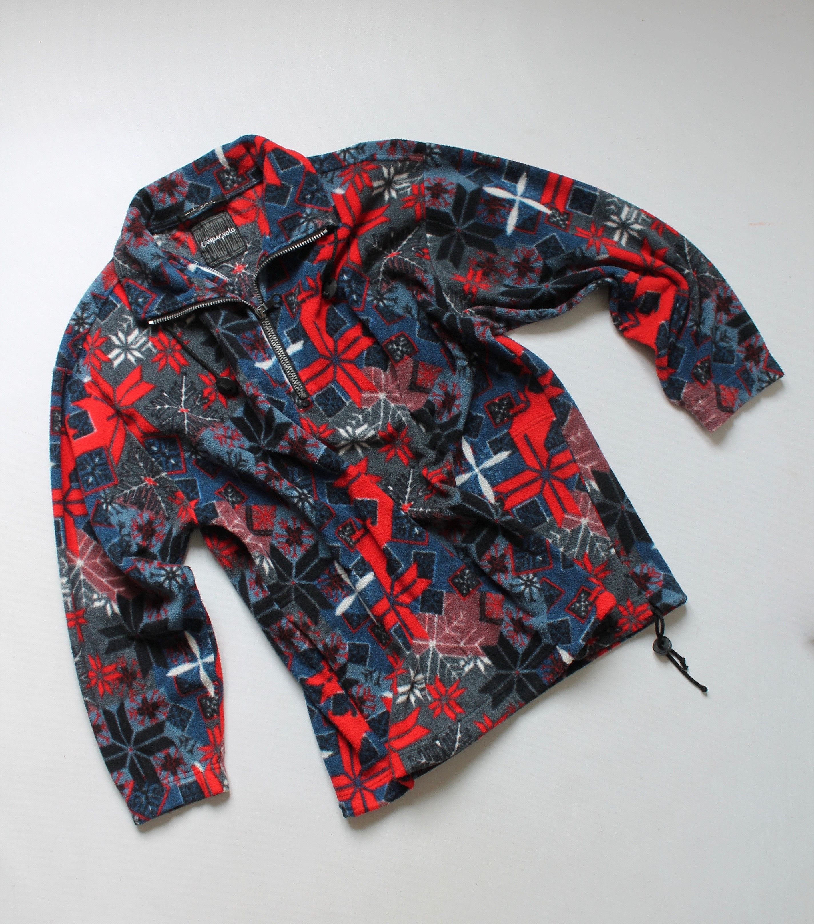 Vintage Vintage F.lli Compagnolo 1/4 Zip Fleece pullover jacket Size US L / EU 52-54 / 3 - 17 Thumbnail