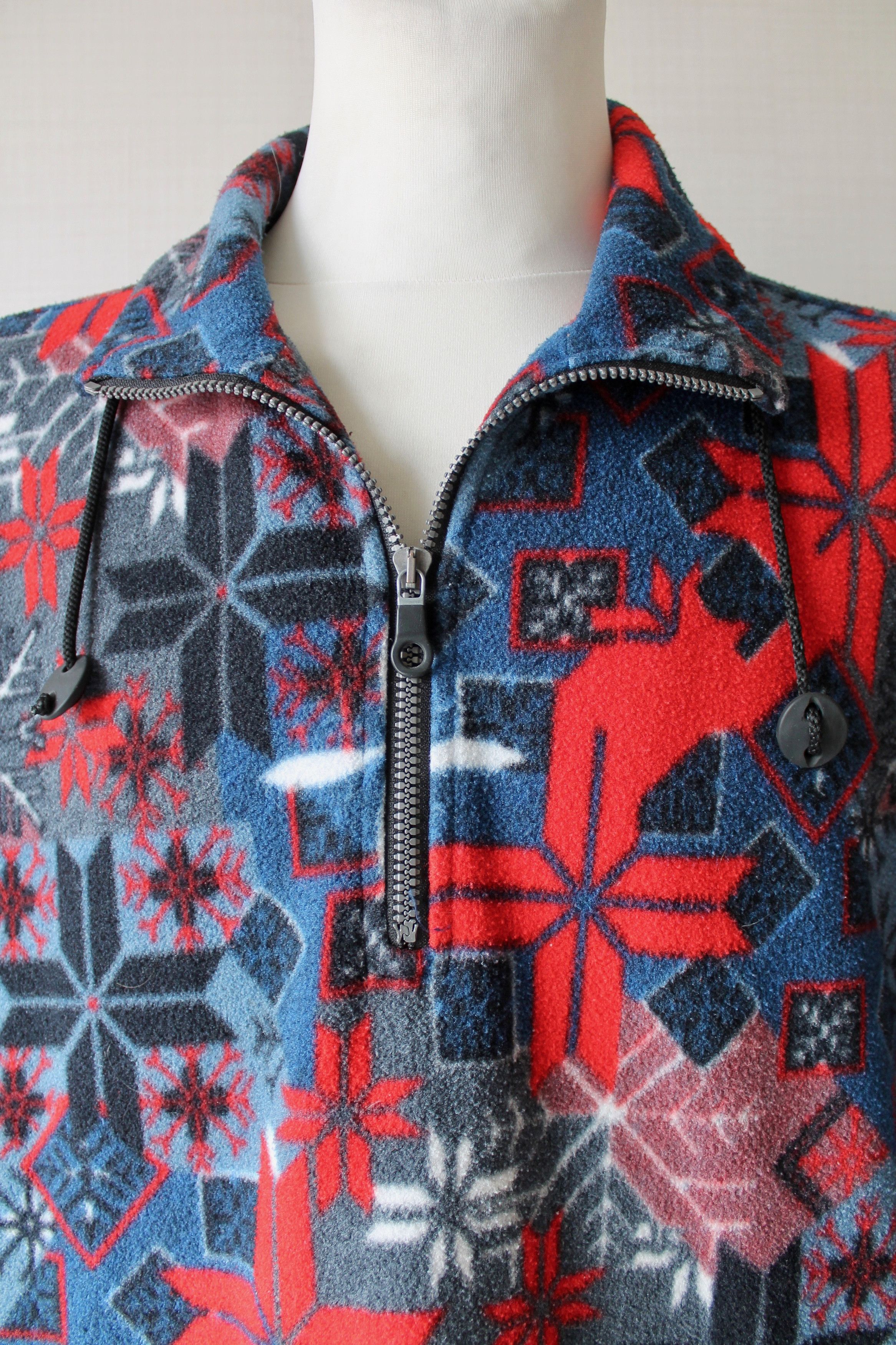 Vintage Vintage F.lli Compagnolo 1/4 Zip Fleece pullover jacket Size US L / EU 52-54 / 3 - 11 Thumbnail