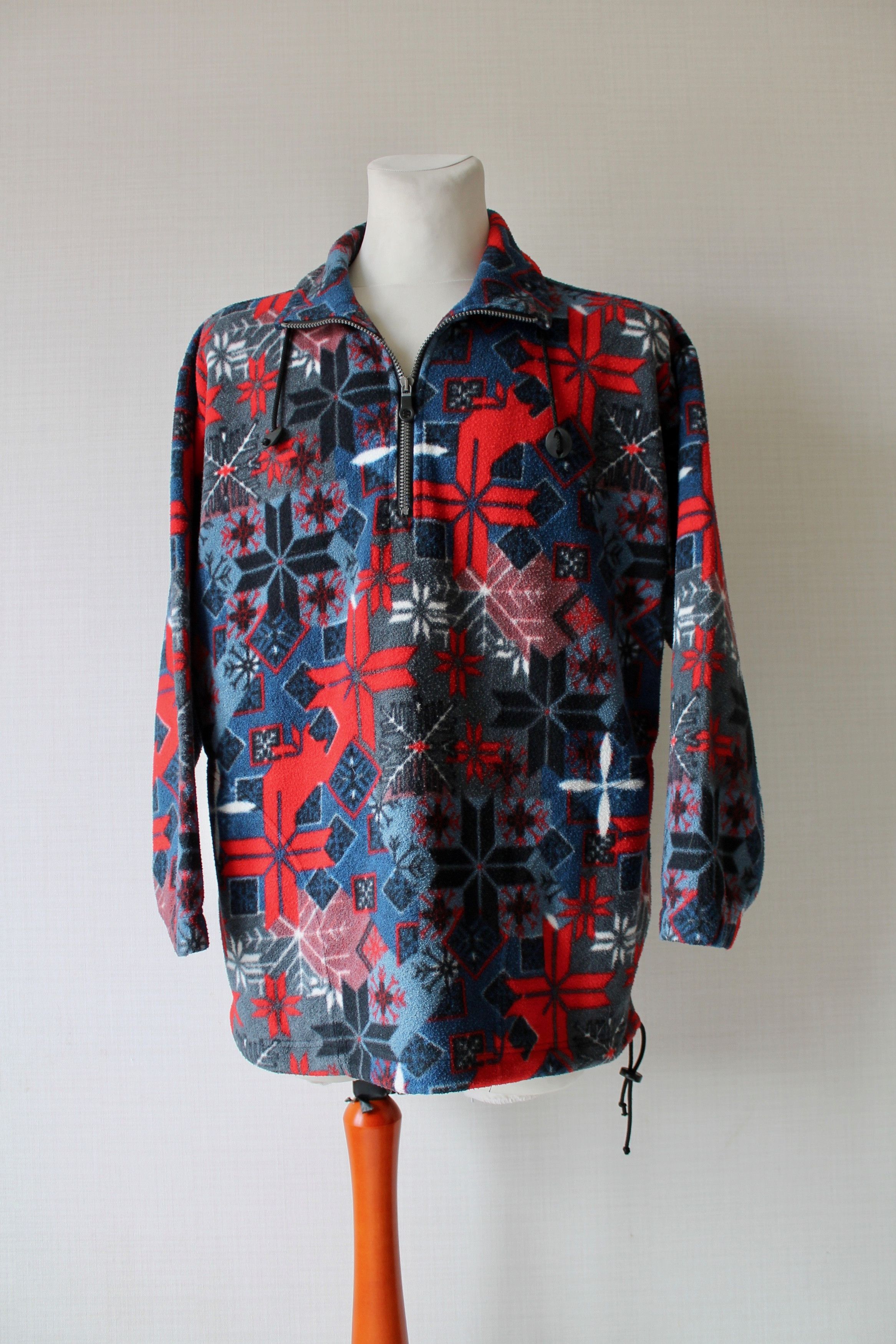 Vintage Vintage F.lli Compagnolo 1/4 Zip Fleece pullover jacket Size US L / EU 52-54 / 3 - 10 Thumbnail