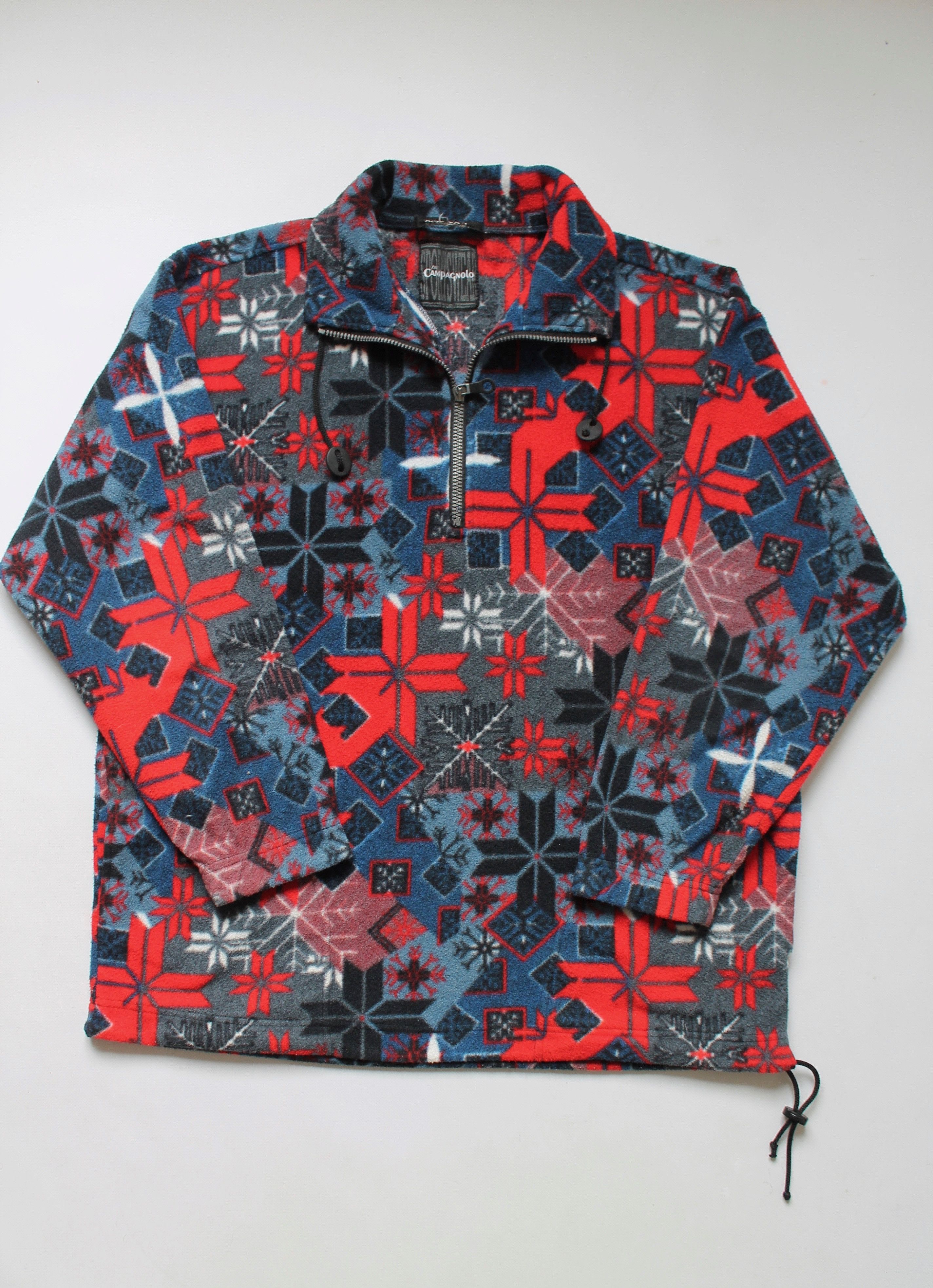 Vintage Vintage F.lli Compagnolo 1/4 Zip Fleece pullover jacket Size US L / EU 52-54 / 3 - 14 Thumbnail