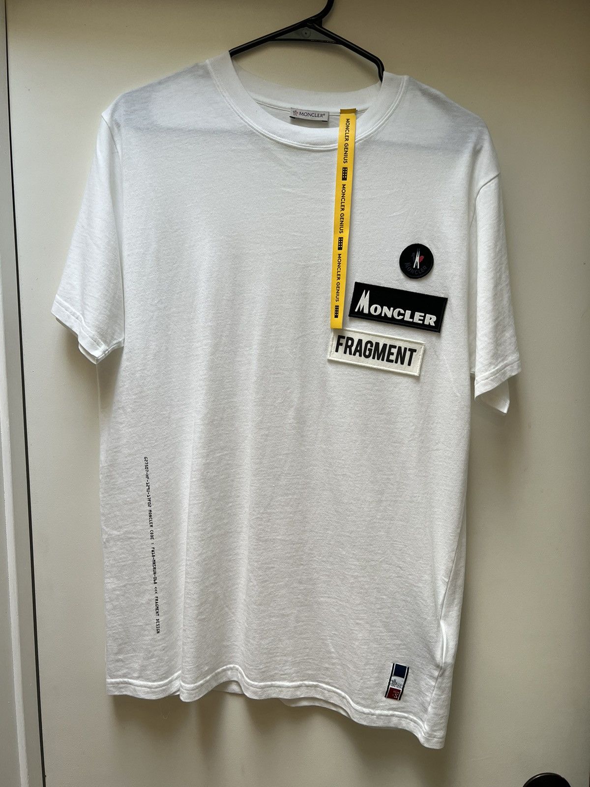 Fragment Design × Moncler Moncler Fragment Multi-patch cotton T-shirt |  Grailed