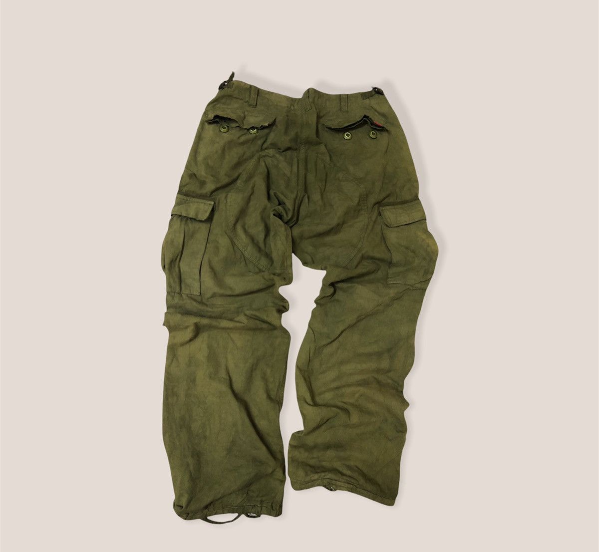 Stussy × Vintage Vintage Stussy Cargo Pants Double Buckle Size US 32 / EU 48 - 2 Thumbnail