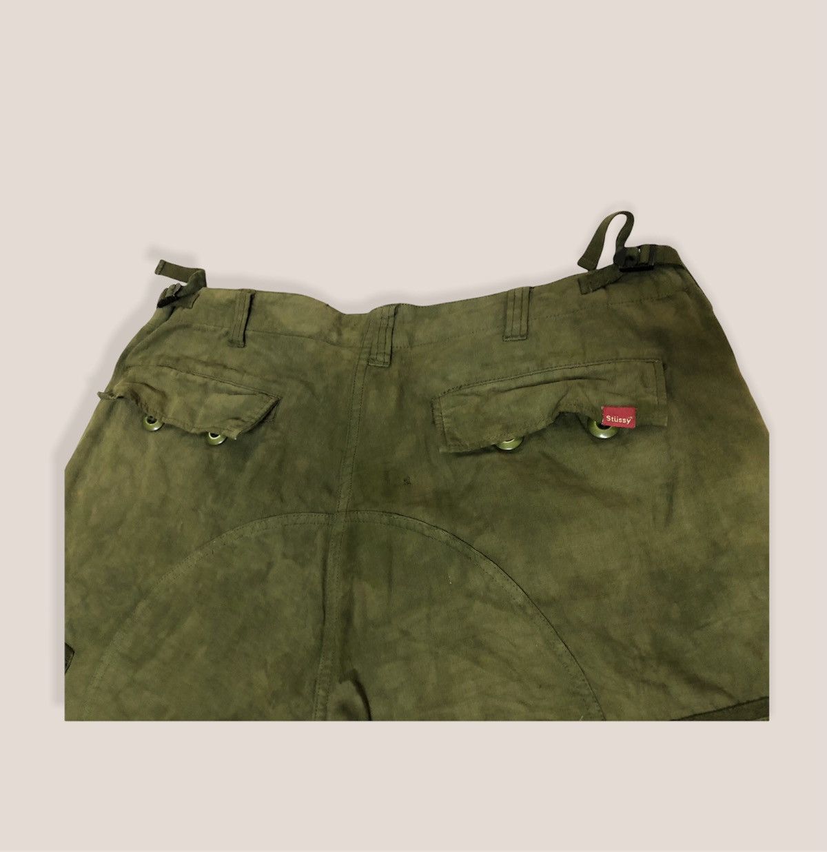 Stussy × Vintage Vintage Stussy Cargo Pants Double Buckle Size US 32 / EU 48 - 9 Thumbnail