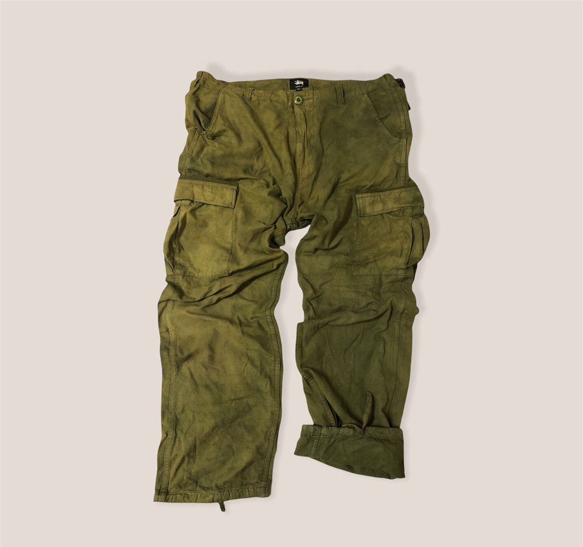 Stussy × Vintage Vintage Stussy Cargo Pants Double Buckle Size US 32 / EU 48 - 3 Thumbnail