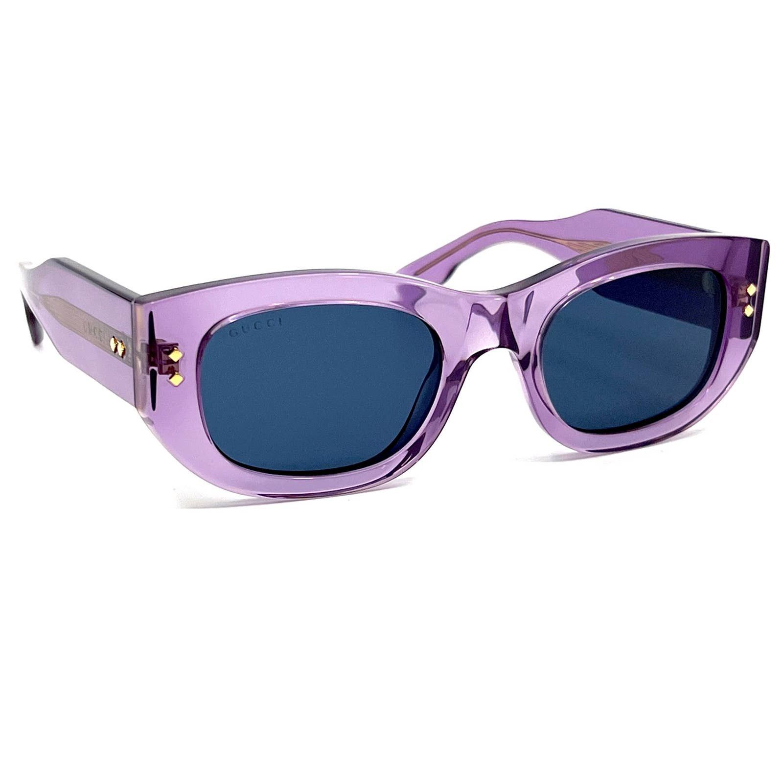 NEW GUCCI SUNGLASSES WOMEN VIOLET/BROWN EYEWEAR GEOMETRIC GUCCI GG1719S 003 Gucci GG1425S 003 Sunglasses Women main image 2
