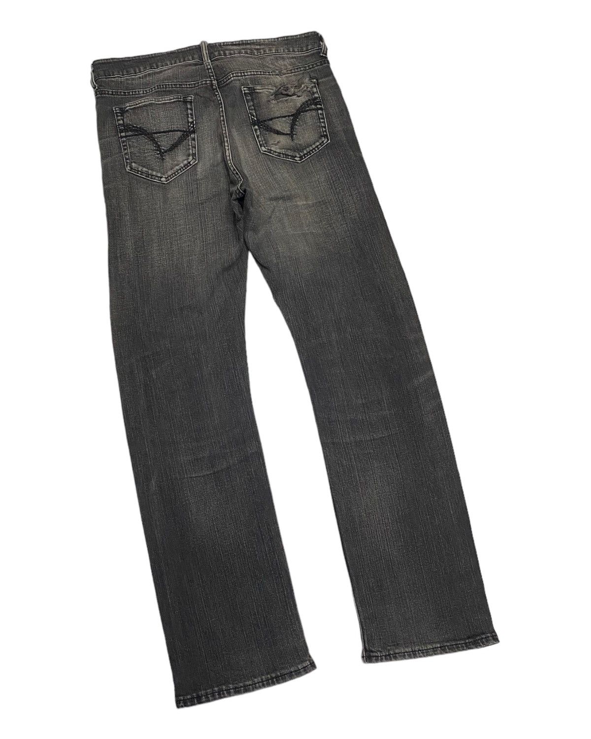 Hysteric Glamour × Japanese Brand JAPANESE AVANT GARDE STYLE DENIM CURVED DISTRESSED Size US 33 - 6 Thumbnail