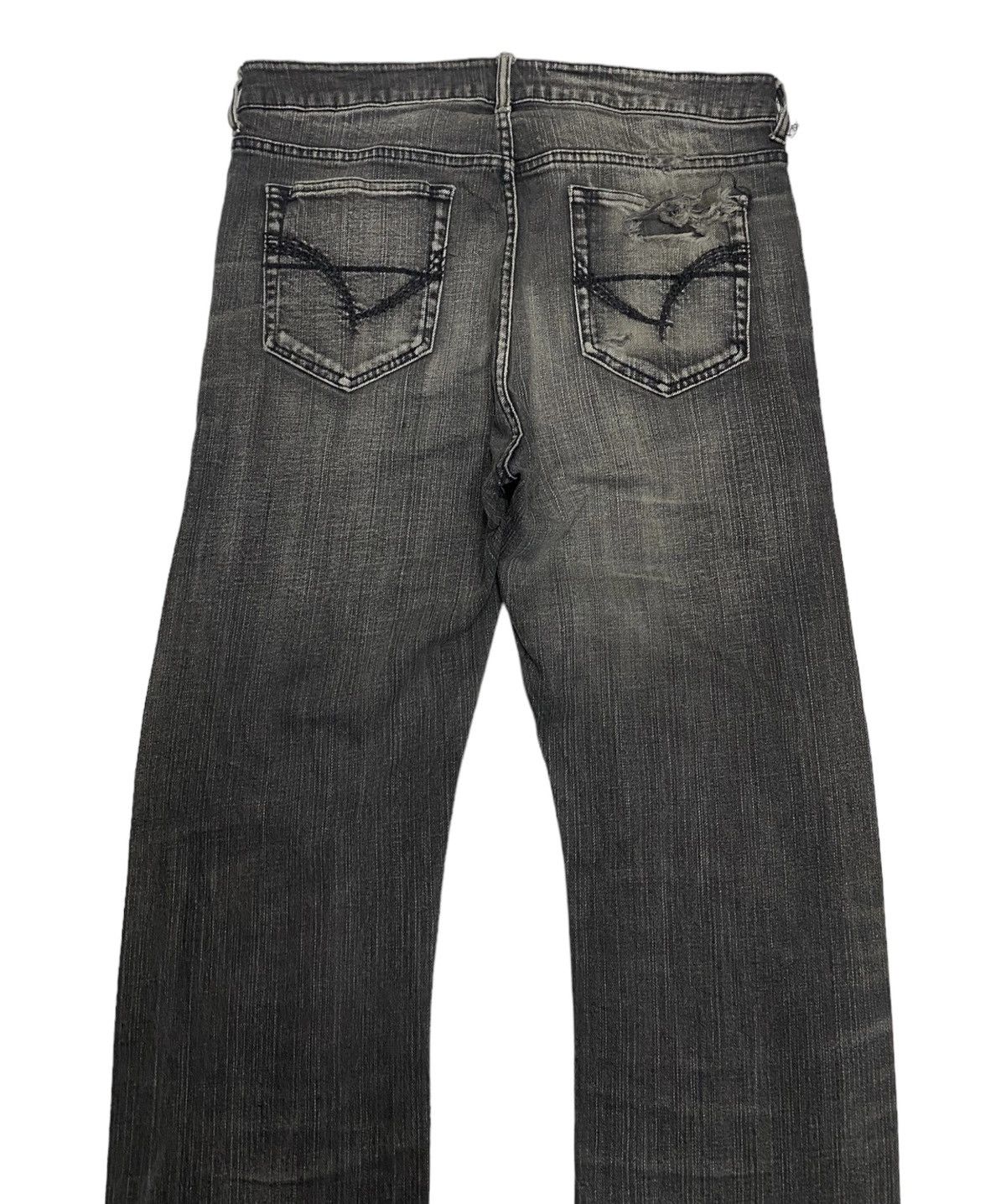 Hysteric Glamour × Japanese Brand JAPANESE AVANT GARDE STYLE DENIM CURVED DISTRESSED Size US 33 - 7 Thumbnail