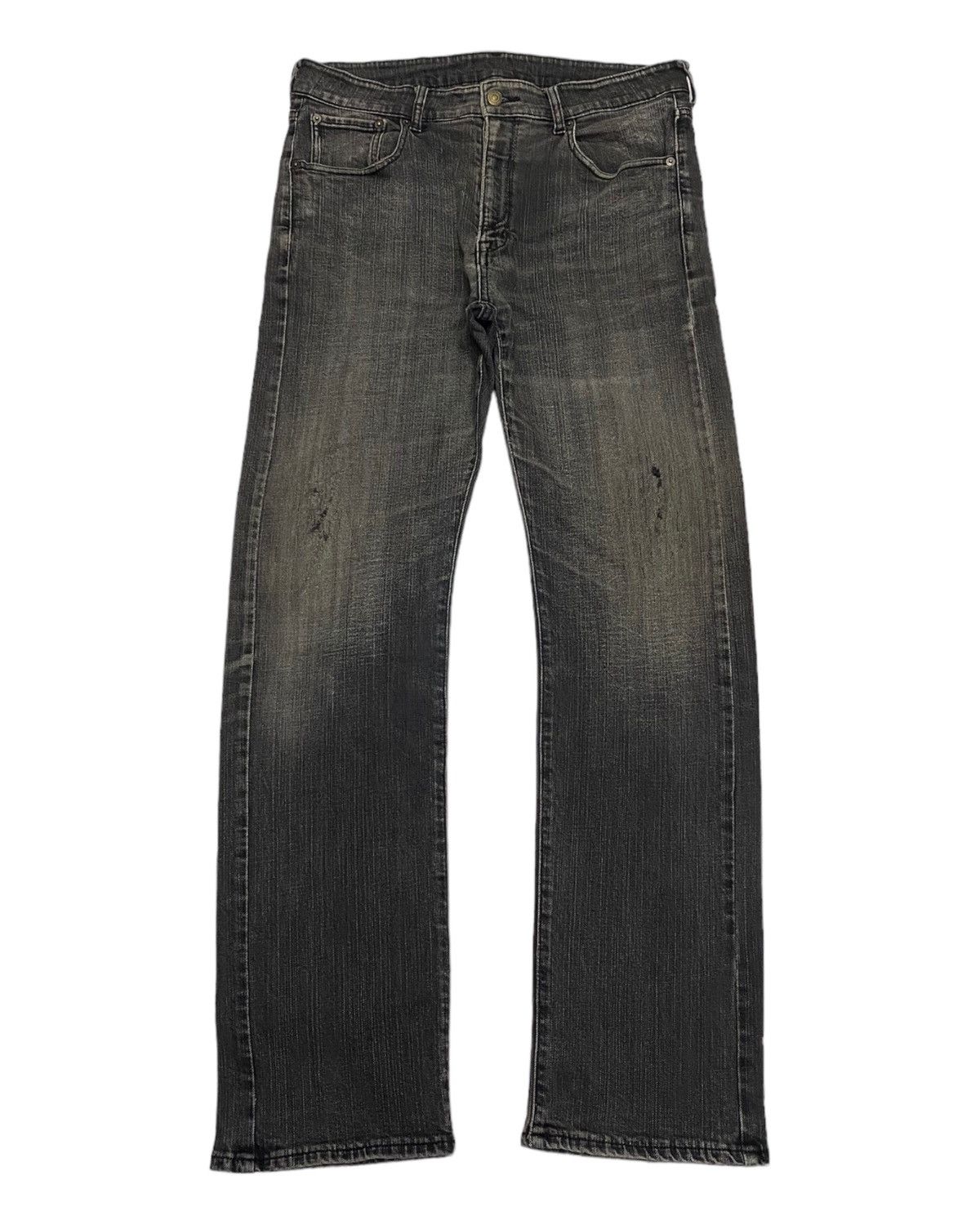 Hysteric Glamour × Japanese Brand JAPANESE AVANT GARDE STYLE DENIM CURVED DISTRESSED Size US 33 - 1 Thumbnail