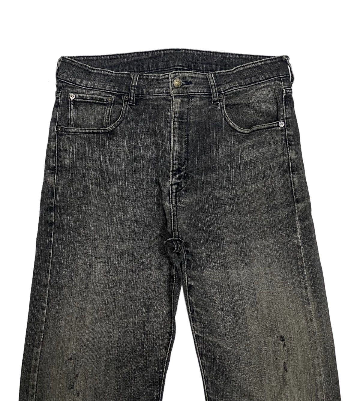 Hysteric Glamour × Japanese Brand JAPANESE AVANT GARDE STYLE DENIM CURVED DISTRESSED Size US 33 - 5 Thumbnail