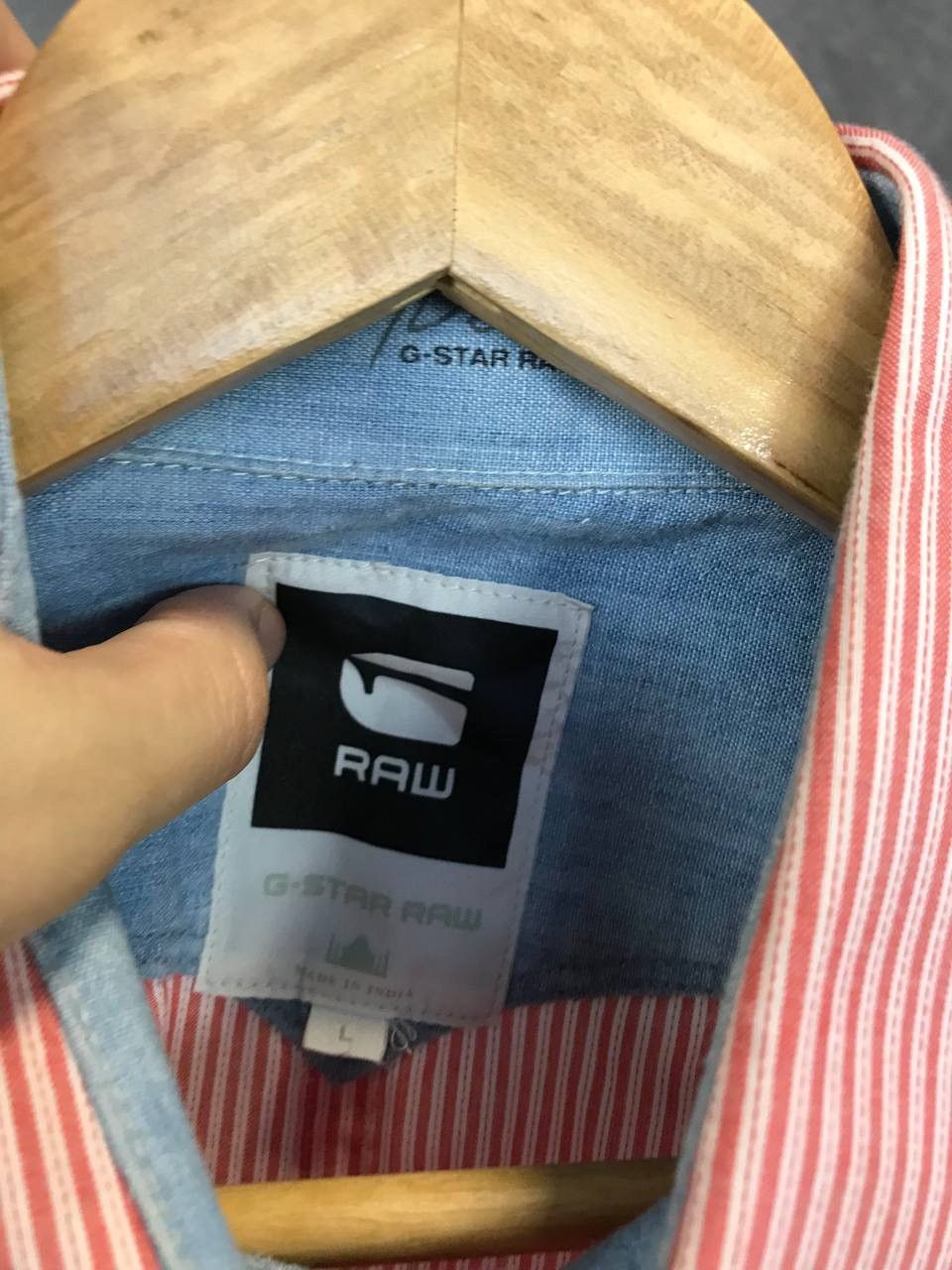 G-Star G Star Raw stripped shirt Size US L / EU 52-54 / 3 - 6 Thumbnail
