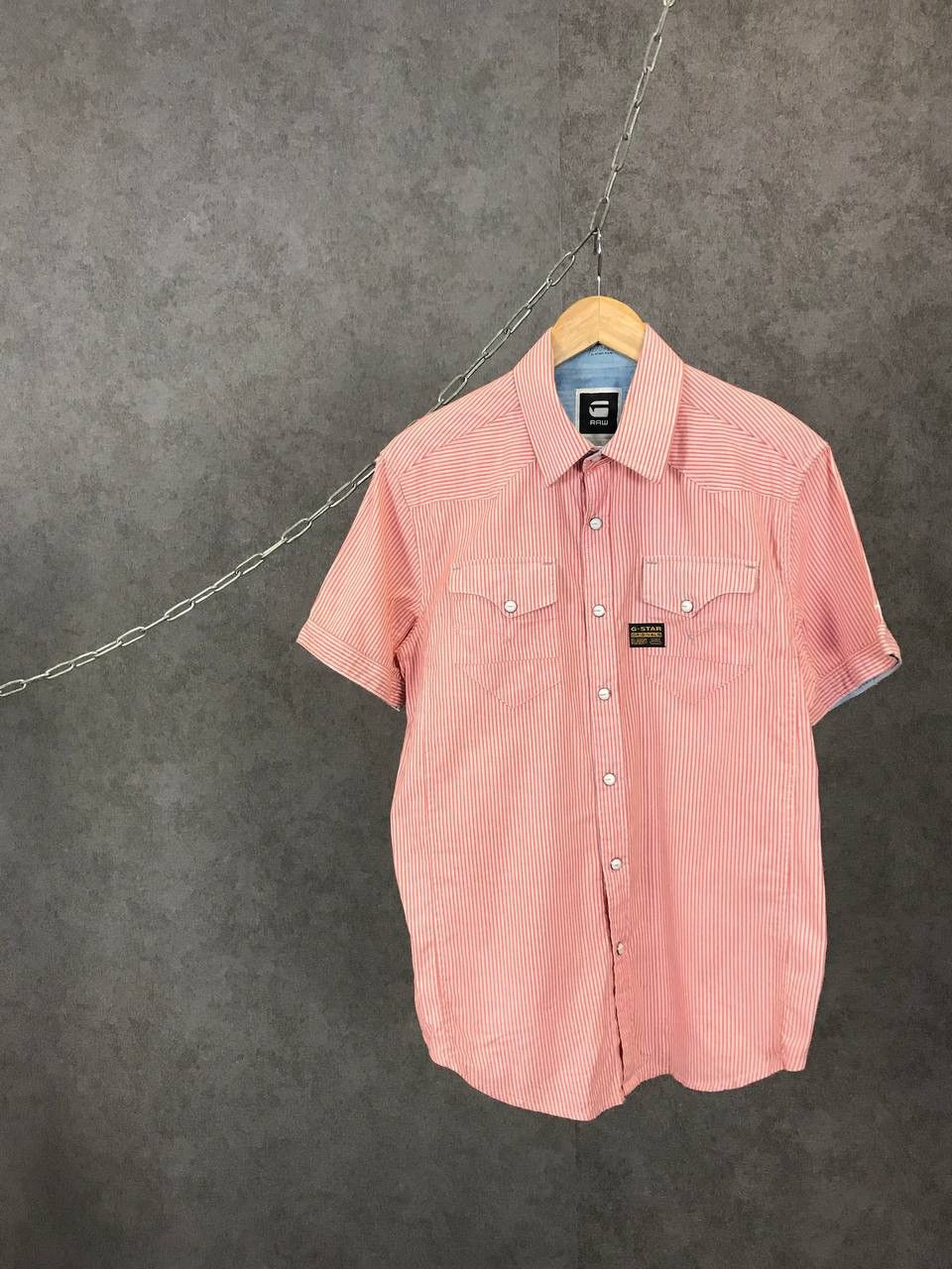 G-Star G Star Raw stripped shirt Size US L / EU 52-54 / 3 - 1 Thumbnail