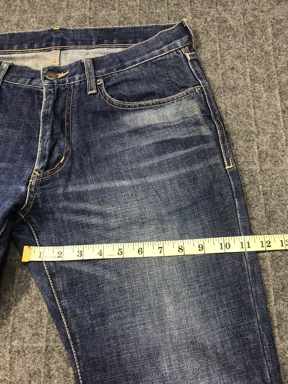 Japanese Brand Hype Compass Denim Jeans Trouser Pant Regular Fits Size US 32 / EU 48 - 9 Thumbnail