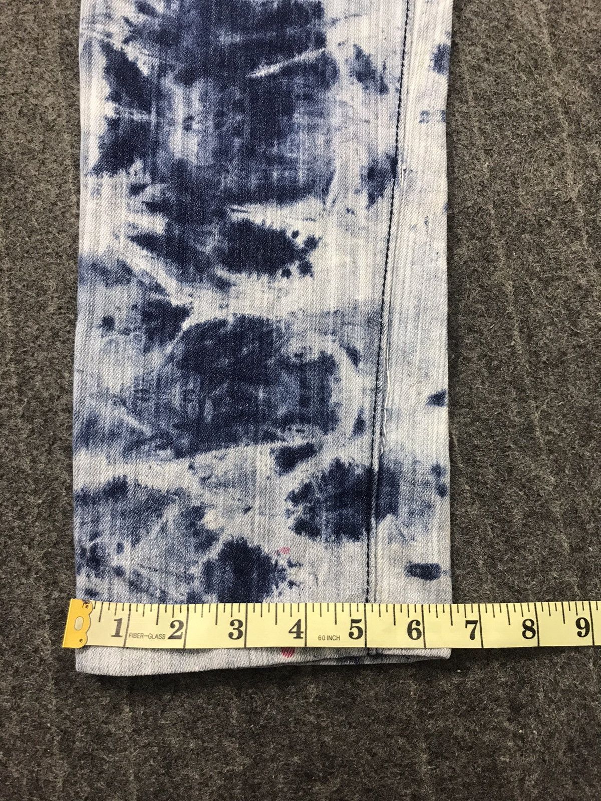 Japanese Brand Hype Style Thrill Skinny Cut Style Acid Wash Punk Rock Size 31" - 12 Thumbnail
