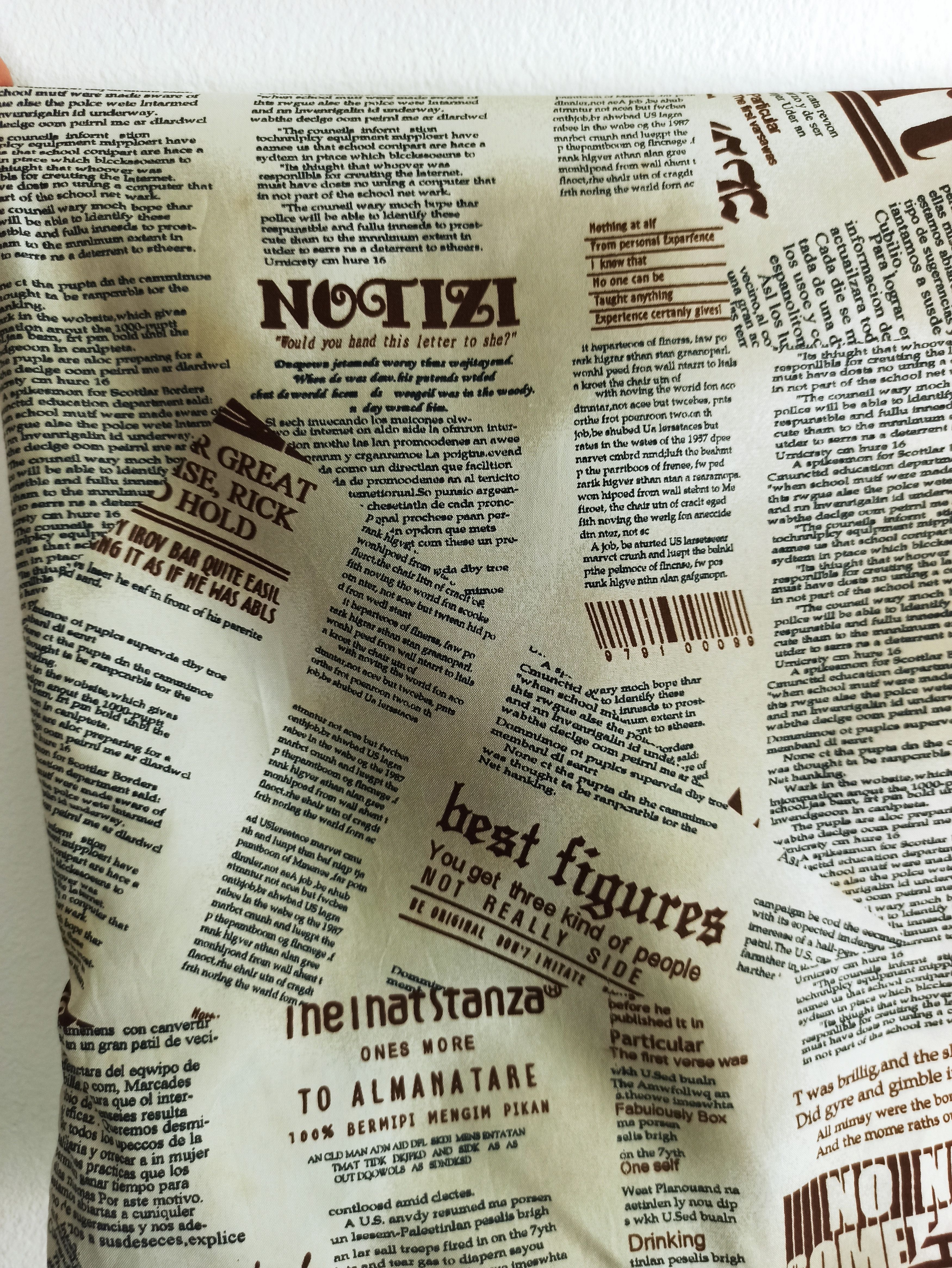 Japanese Brand 🔥Rare🔥 Newspaper Full Print Japanese Kimono Size US XL / EU 56 / 4 - 3 Thumbnail