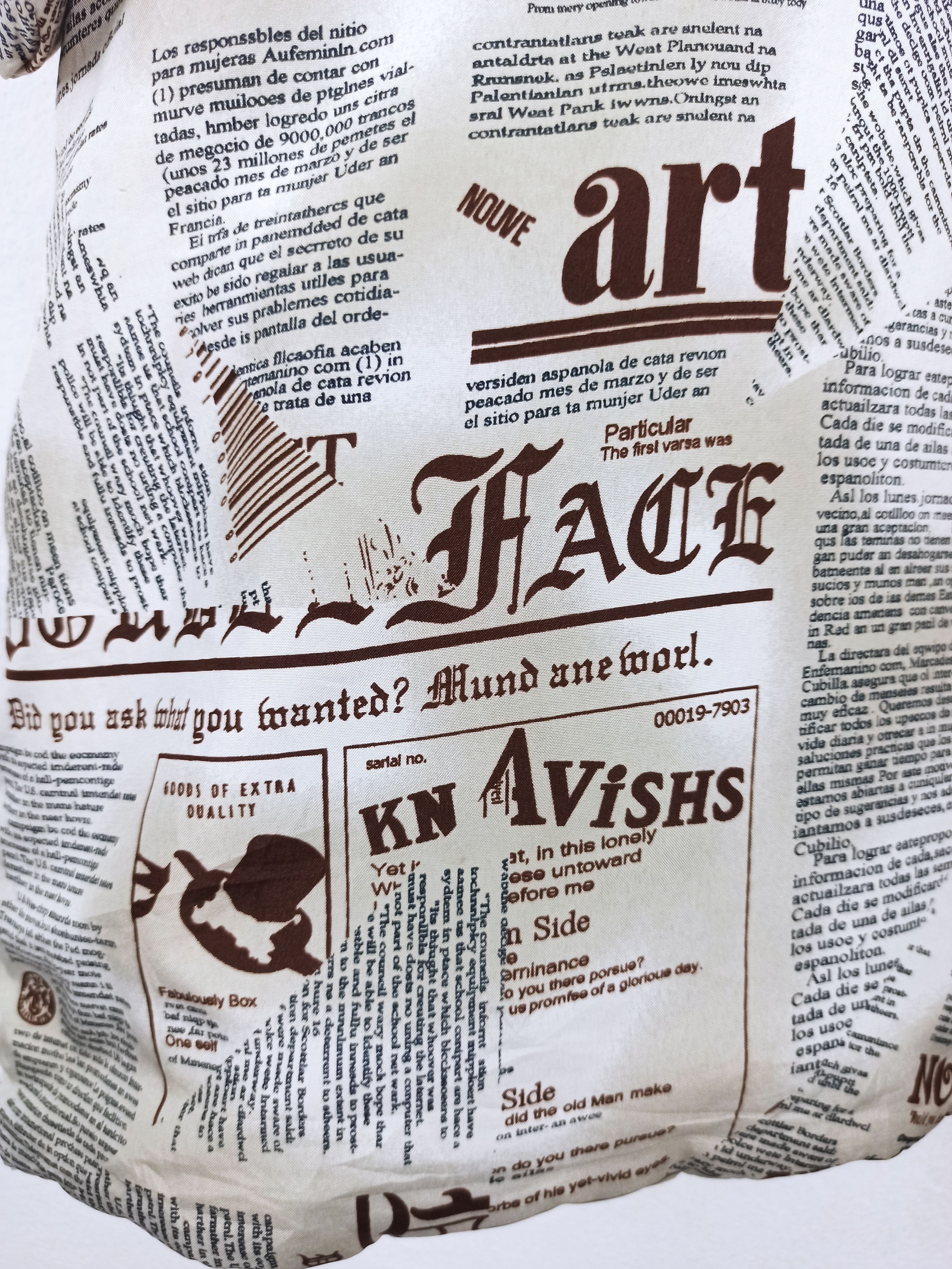 Japanese Brand 🔥Rare🔥 Newspaper Full Print Japanese Kimono Size US XL / EU 56 / 4 - 8 Thumbnail