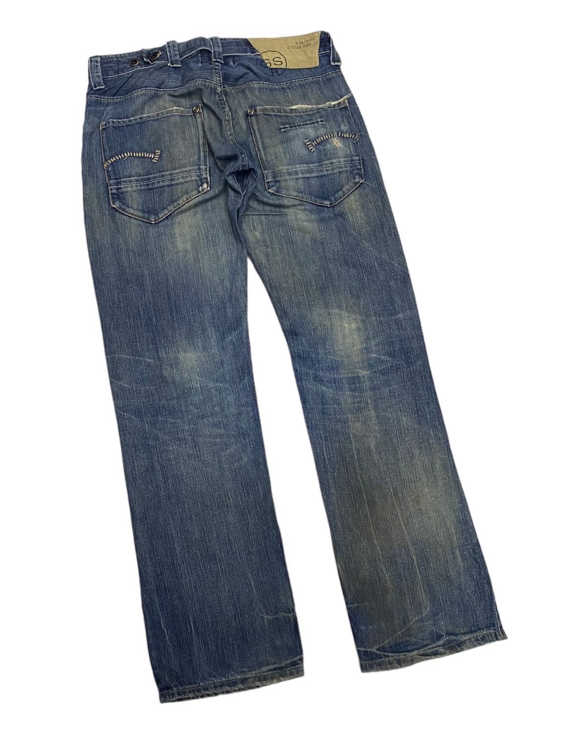 Hysteric Glamour RUSTY🔥ARCHIVE DISTRESSED G STAR RAW TWIST DENIM BAGGY JEANS Size US 34 / EU 50 - 7 Thumbnail