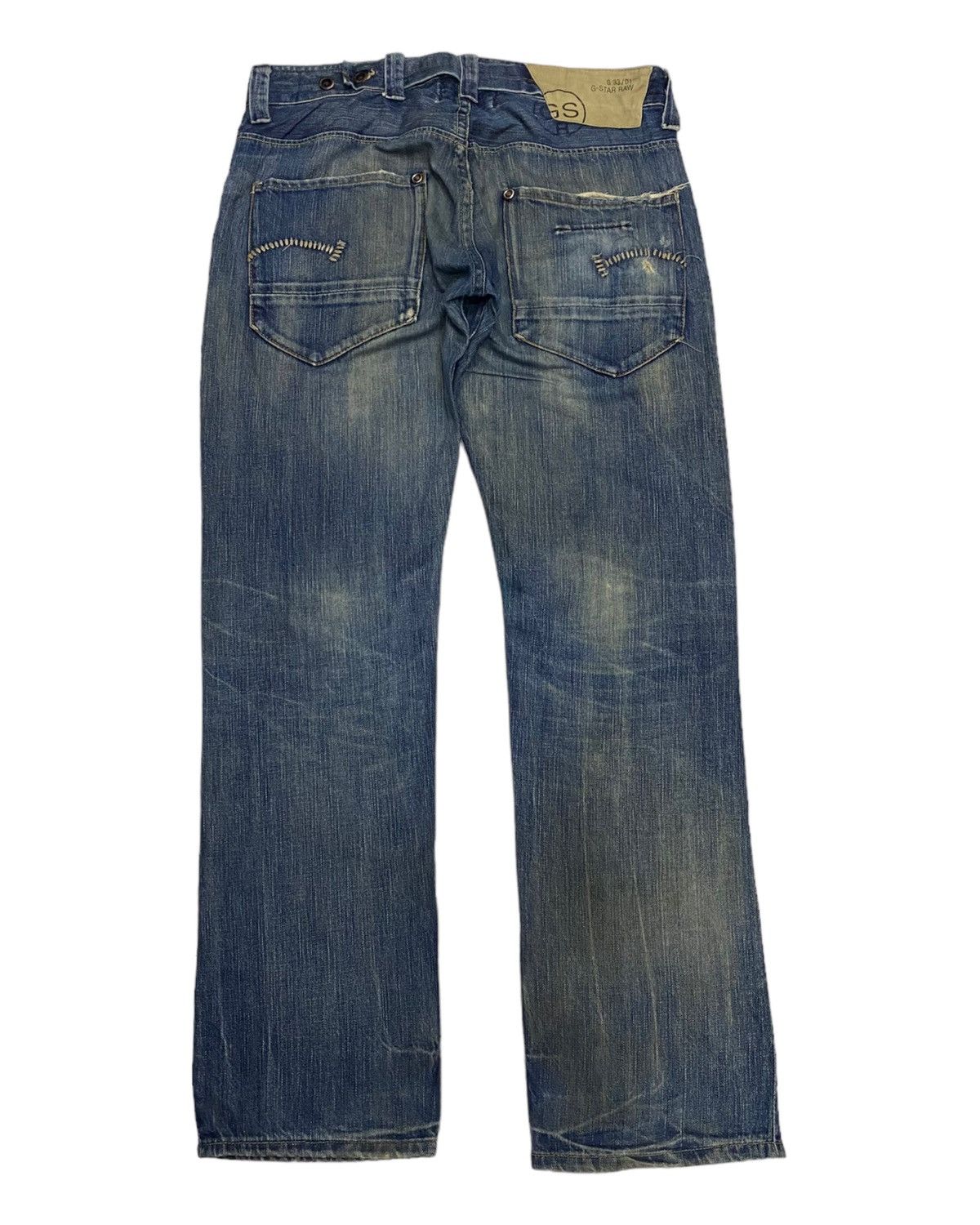 Hysteric Glamour RUSTY🔥ARCHIVE DISTRESSED G STAR RAW TWIST DENIM BAGGY JEANS Size US 34 / EU 50 - 3 Thumbnail