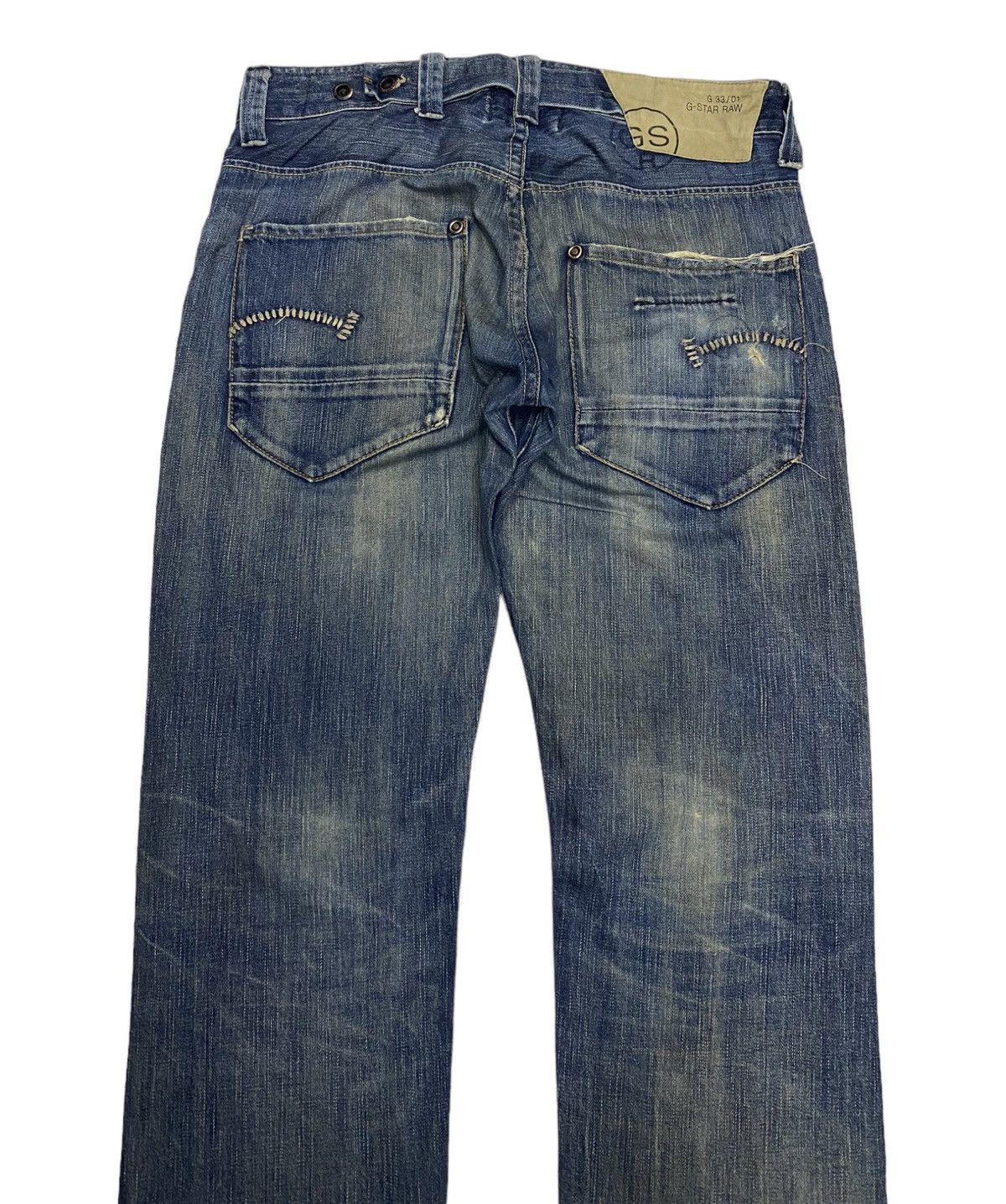 Hysteric Glamour RUSTY🔥ARCHIVE DISTRESSED G STAR RAW TWIST DENIM BAGGY JEANS Size US 34 / EU 50 - 4 Thumbnail