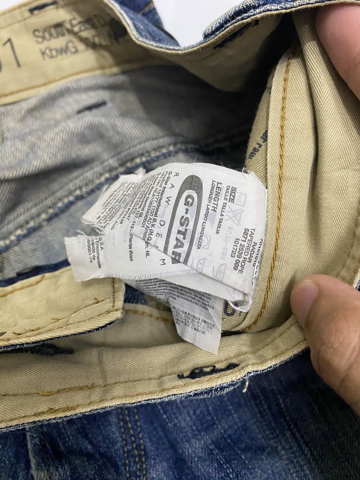 Hysteric Glamour RUSTY🔥ARCHIVE DISTRESSED G STAR RAW TWIST DENIM BAGGY JEANS Size US 34 / EU 50 - 11 Thumbnail