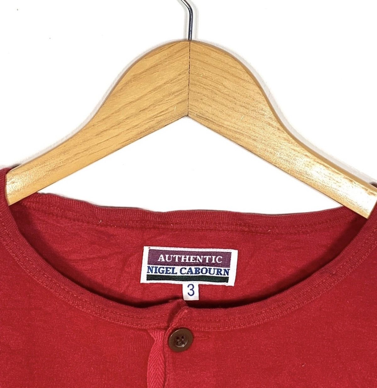 Nigel Cabourn Nigel Cabourn Red Shirt Long Sleeves Size US M / EU 48-50 / 2 - 2 Thumbnail
