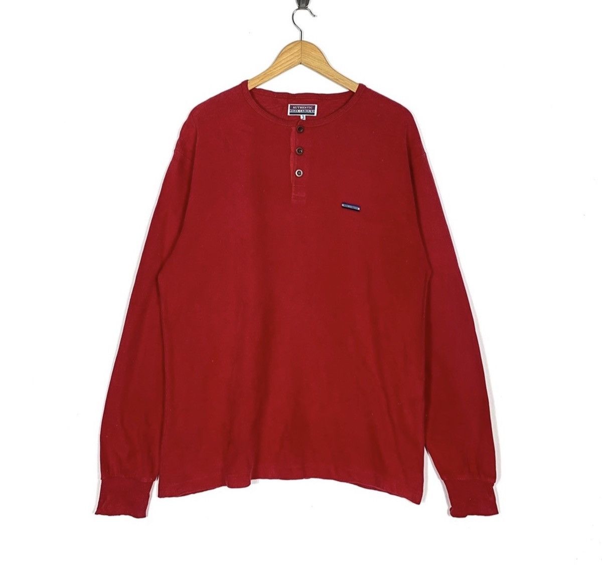 Nigel Cabourn Nigel Cabourn Red Shirt Long Sleeves Size US M / EU 48-50 / 2 - 1 Thumbnail