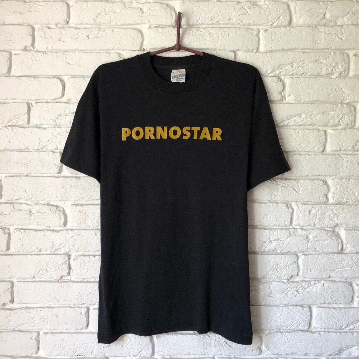 Pre-owned Hook Ups X Vintage Porno Star Vintage Tee T Shirt In Black