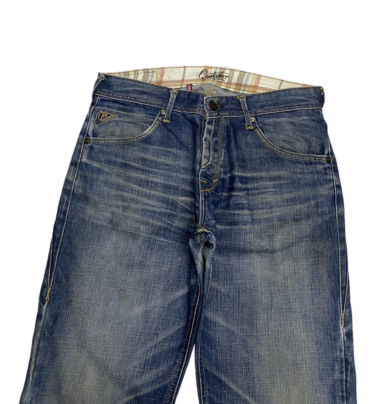 Hysteric Glamour × Quiksilver BAGGY🔥QUIKSILVER DISTRESSED RUSTY REGULAR FIT DENIM JEANS Size US 32 / EU 48 - 7 Thumbnail