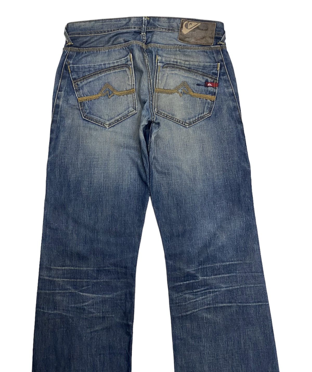 Hysteric Glamour × Quiksilver BAGGY🔥QUIKSILVER DISTRESSED RUSTY REGULAR FIT DENIM JEANS Size US 32 / EU 48 - 4 Thumbnail