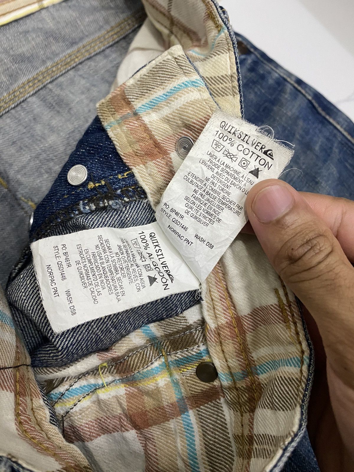 Hysteric Glamour × Quiksilver BAGGY🔥QUIKSILVER DISTRESSED RUSTY REGULAR FIT DENIM JEANS Size US 32 / EU 48 - 12 Thumbnail