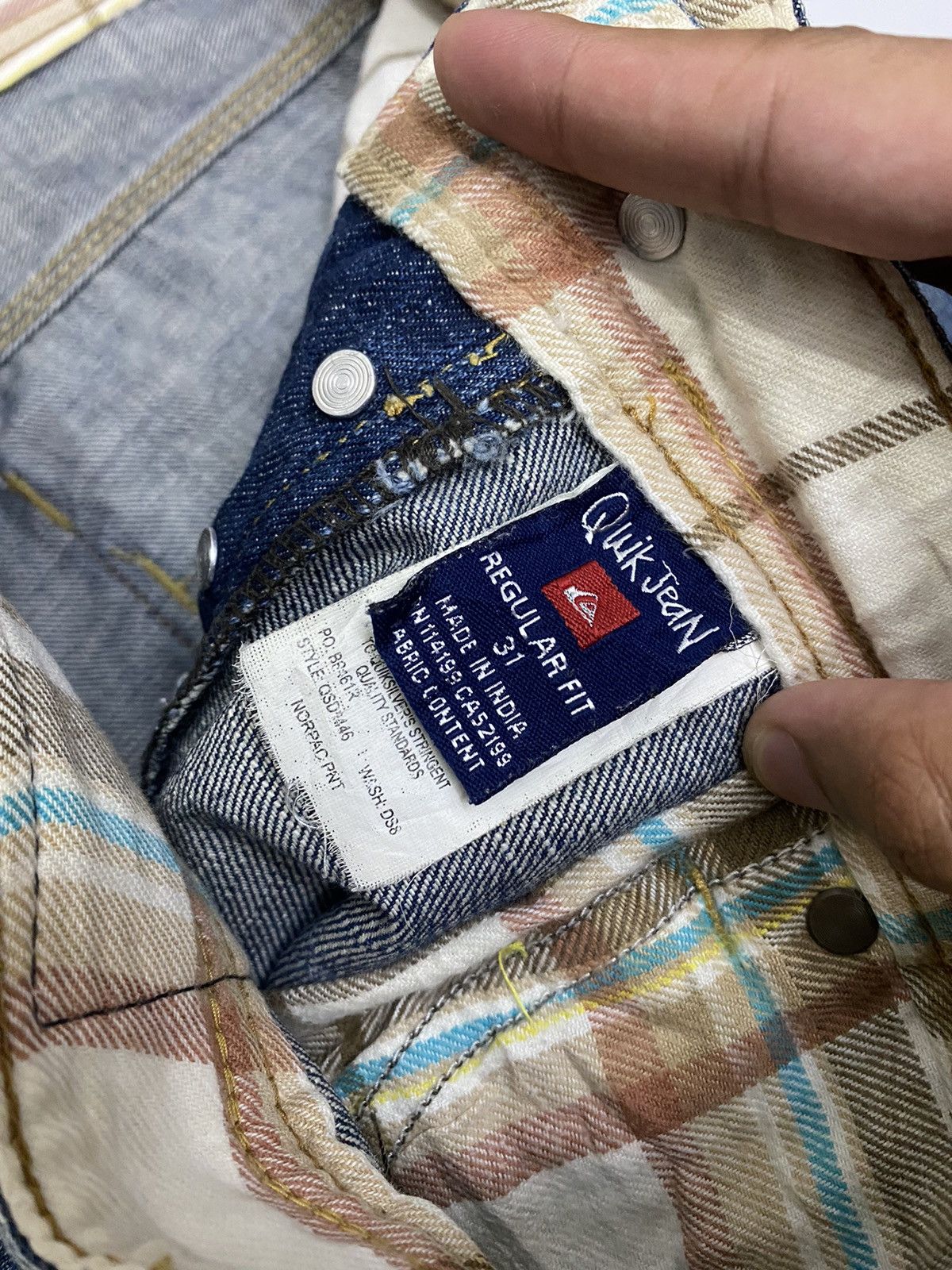 Hysteric Glamour × Quiksilver BAGGY🔥QUIKSILVER DISTRESSED RUSTY REGULAR FIT DENIM JEANS Size US 32 / EU 48 - 9 Thumbnail