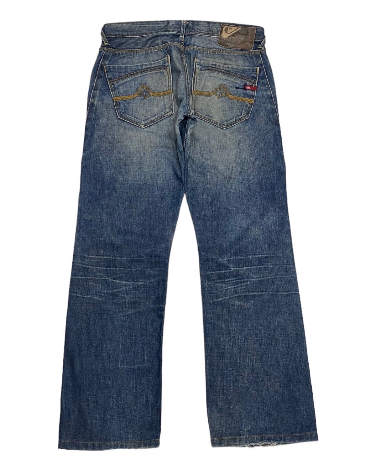 Hysteric Glamour × Quiksilver BAGGY🔥QUIKSILVER DISTRESSED RUSTY REGULAR FIT DENIM JEANS Size US 32 / EU 48 - 2 Thumbnail