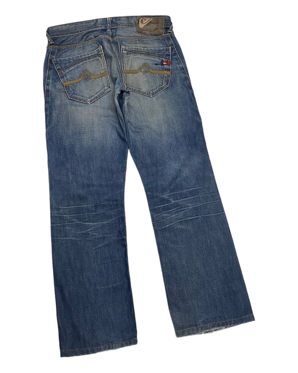 Hysteric Glamour × Quiksilver BAGGY🔥QUIKSILVER DISTRESSED RUSTY REGULAR FIT DENIM JEANS Size US 32 / EU 48 - 6 Thumbnail