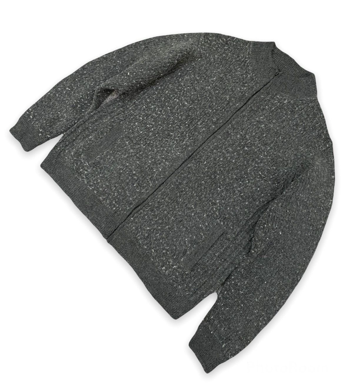 Japanese Brand × Yohji Yamamoto INED HOMME Yohji Yamamoto Wool Stretch Knit Zip Sweater Size US M / EU 48-50 / 2 - 2 Thumbnail