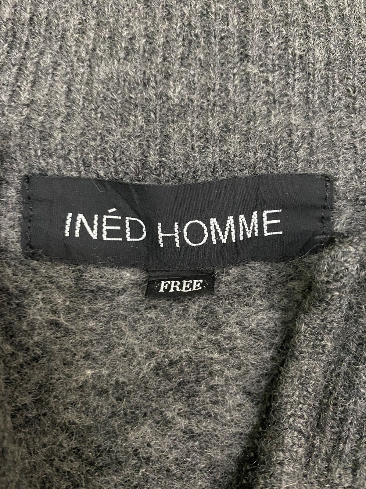 Japanese Brand × Yohji Yamamoto INED HOMME Yohji Yamamoto Wool Stretch Knit Zip Sweater Size US M / EU 48-50 / 2 - 6 Thumbnail