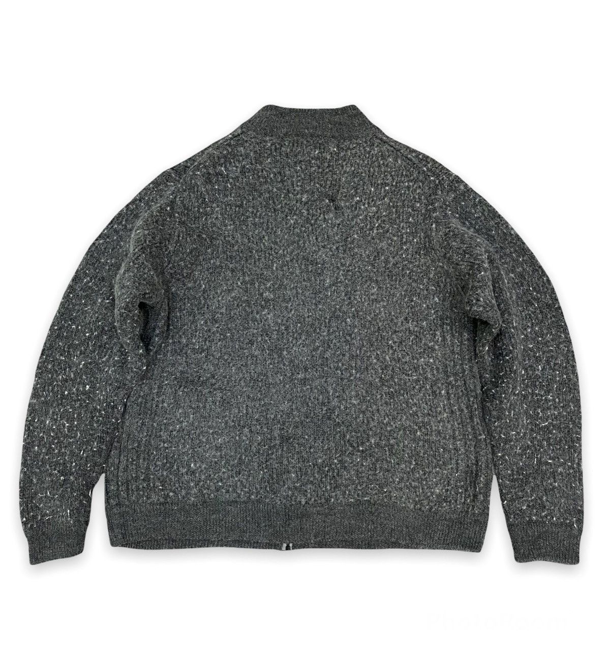 Japanese Brand × Yohji Yamamoto INED HOMME Yohji Yamamoto Wool Stretch Knit Zip Sweater Size US M / EU 48-50 / 2 - 3 Thumbnail