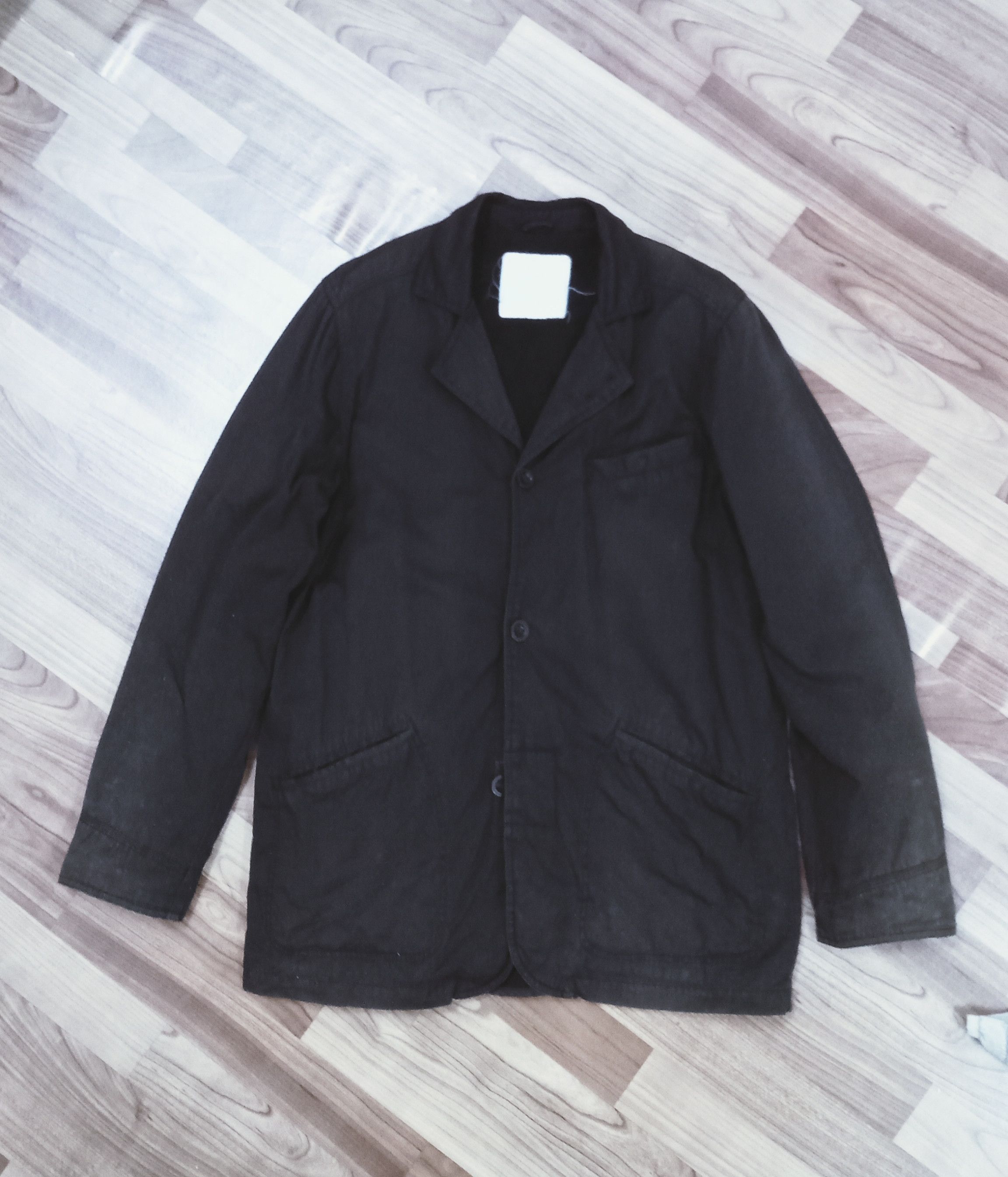 image of Stussy Authentic Outer Gear Discolouration Faded Jacket in Black, Men's (Size Medium)