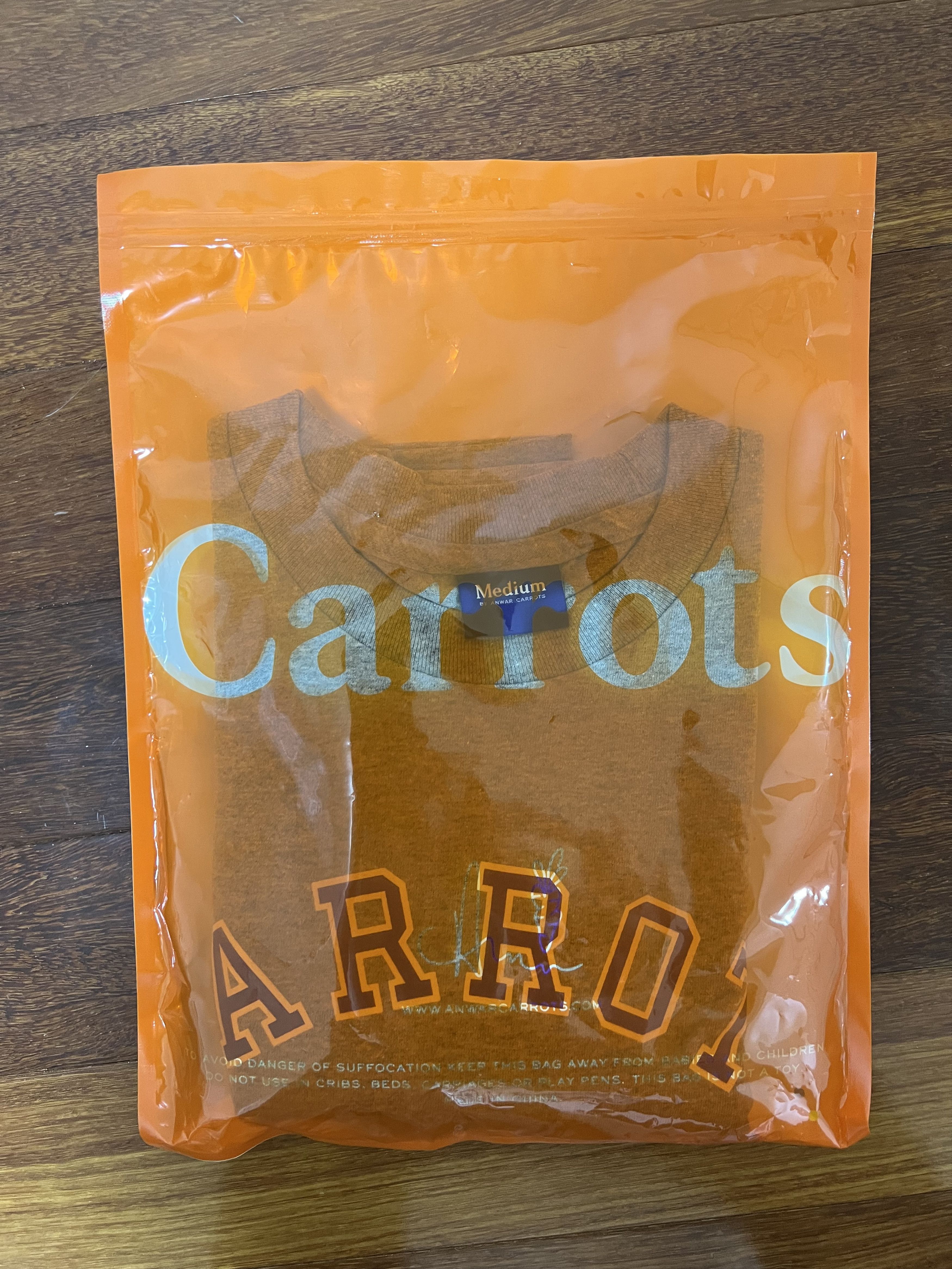 Carrots by Anwar Carrots 💚 SS18 Carrots By Anwar Carrots Collegiate Tee Grey NEW Size US M / EU 48-50 / 2 - 7 Thumbnail