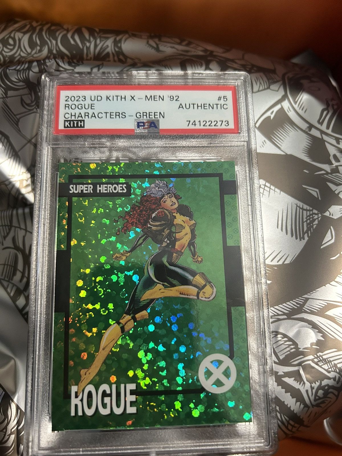 Kith Green Rogue Kith X Marvel PSA card | Grailed
