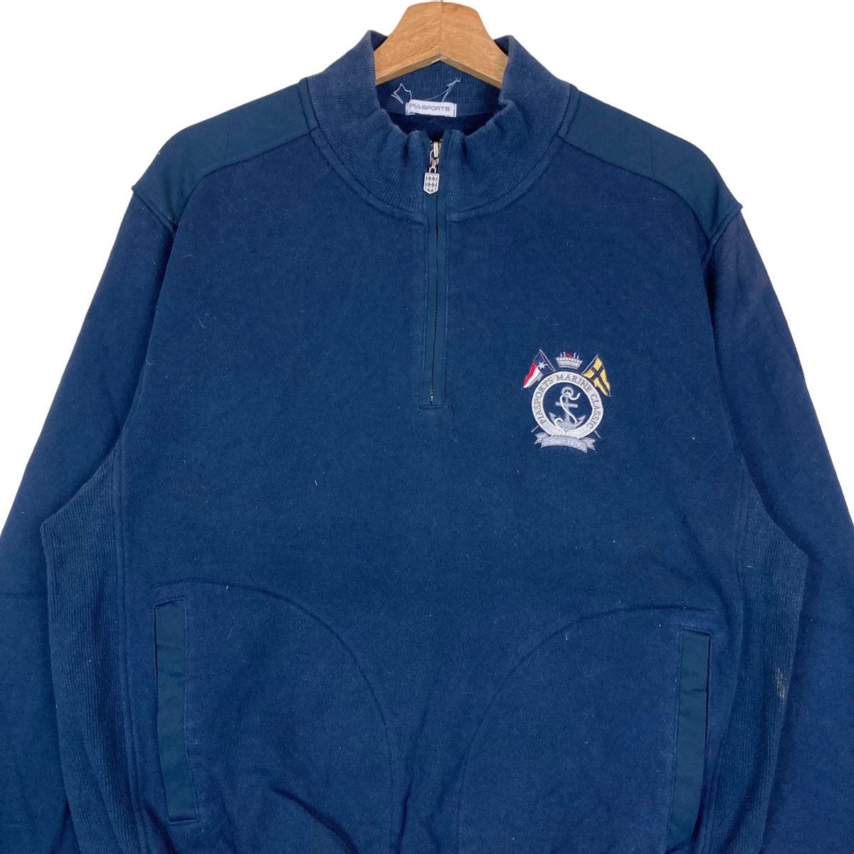 Vintage Vintage Pia Sports Quarter Zip Pullover Jumper Sweatshirt Size US M / EU 48-50 / 2 - 2 Thumbnail