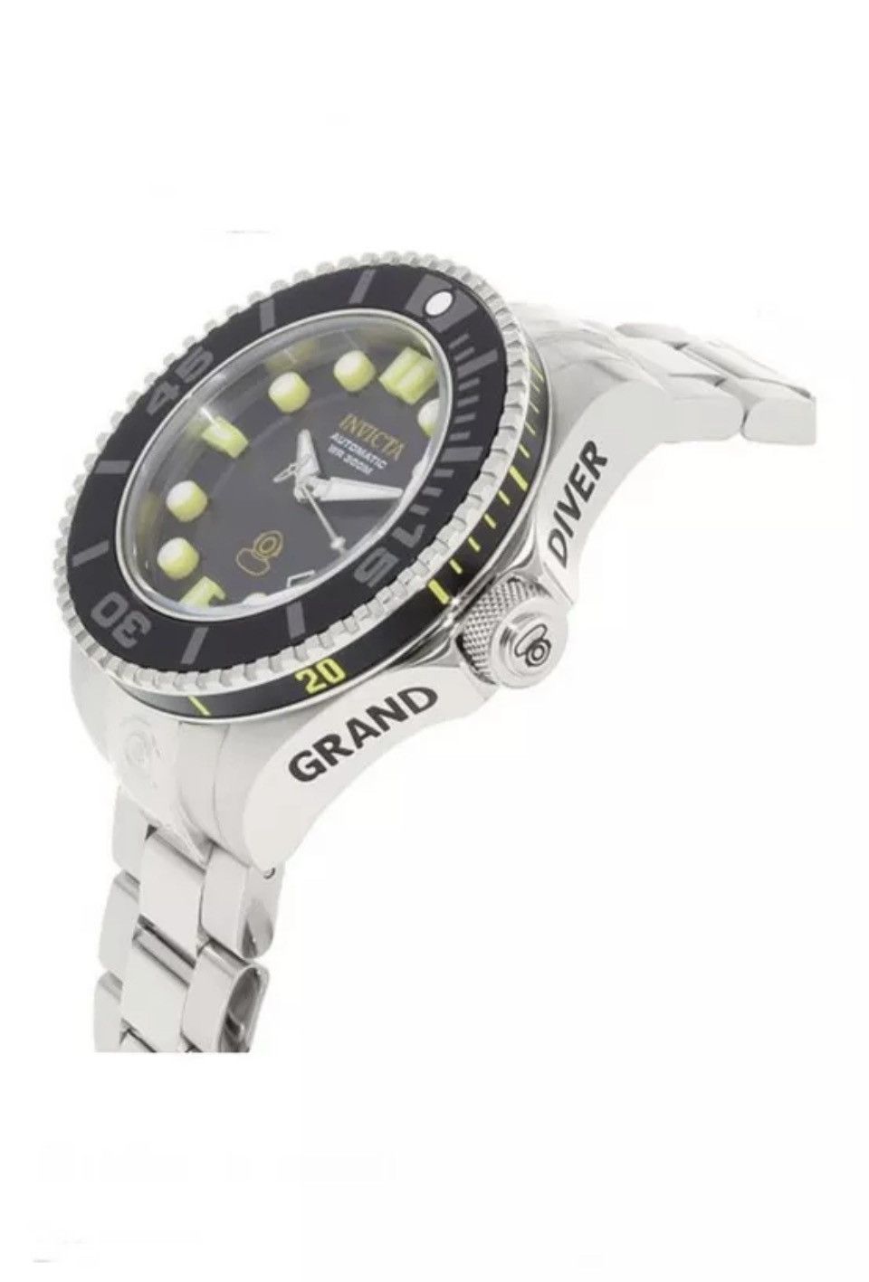 Invicta Pro Diver Automatic Matte Black Dial Stainless Steel Watch Size ONE SIZE - 3 Thumbnail