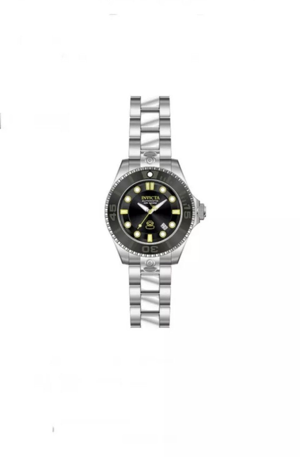Invicta Pro Diver Automatic Matte Black Dial Stainless Steel Watch Size ONE SIZE - 1 Thumbnail