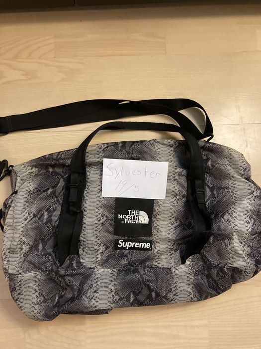 Supreme Supreme north face snake skin duffle bag | Grailed