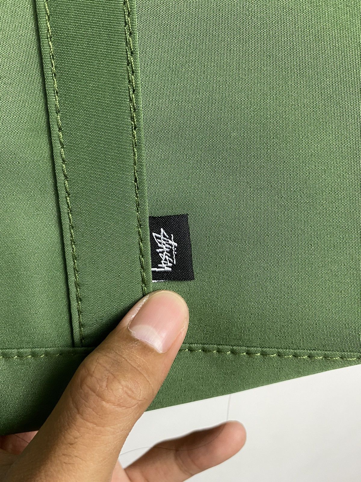 Stussy Stussy Military Color Tote Bag Army Green Size ONE SIZE - 4 Thumbnail