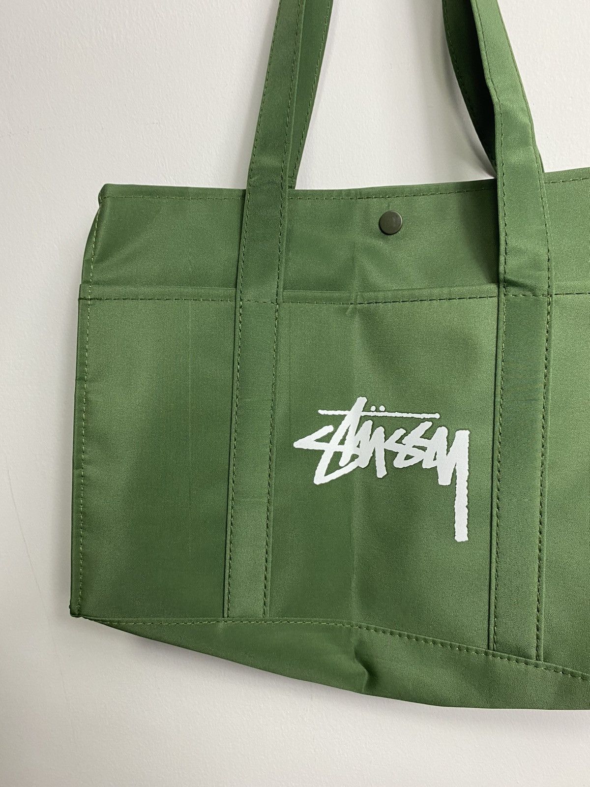 Stussy Stussy Military Color Tote Bag Army Green Size ONE SIZE - 3 Thumbnail